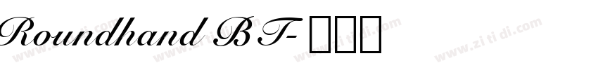 Roundhand BT字体转换